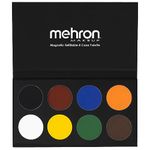 Mehron Makeup Paradise AQ Face & Body Paint 8 Color Palette (Basic) - Face, Body, SFX Makeup Palette, Special Effects, Face Painting Palette for Art, Theater, Halloween, Parties and Cosplay