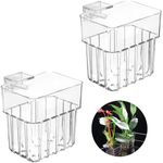 Wzenclave 2-Pack Clear Aquarium Pla
