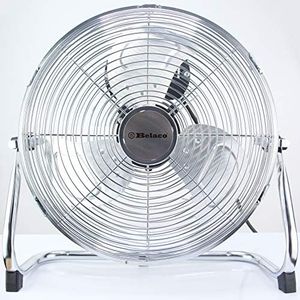 "Metal floor fan 12" High velocity chrome free stand fan cooling fan industrial fan 3 speed desk fan table fan sturdy housing high airflow powerful", BLEF 30