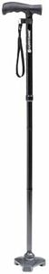 HurryCane Freedom Edition Folding Walking Cane, Black