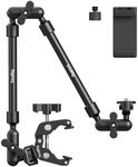 SMALLRIG 22" Magic Arm w Clamp, Overhead Phone Mount, Flexible Desk Camera Mount & Clamp, Articulating Friction Boom Arm w Thread Adapter, for Light, Webcam, Mic, Action Camera 4766