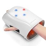 Snailax Hand Massager with Heat, Vibration, Wireless Hand Massager for Finger, Mother's Day Gifts for women,Birthday Gifts(White)
