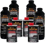 Custom Coat Black 1 Gallon Urethane Spray-On Truck Bed Liner Kit - Easy 3 to 1 Mix Ratio, Just Mix, Shake and Shoot - Professional Durable Textured Protective Coating, Prevent Rust - Car, Auto