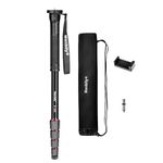 Manbily 65-Inch Camera Monopod, 5 Sections Aluminum Travel Monopod for Canon Nikon Sony DSLR Cameras Video Camcorder, Compact Portable Monopod Lightweight Walking Trekking Stick（E-222）