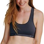 DANISH ENDURANCE Sports Bra for Women, Lightweight Racerback Compression Bralette, for Workouts (Grey, Medium)