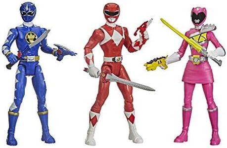 Power Rangers Beast Morphers Special Episode 3-Pack Action Figure Toys Dino Thunder Blue Ranger, Mighty Morphin Red Ranger, Dino Charge Pink Ranger (Amazon Exclusive)