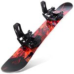 STAUBER Summit Snowboard & Binding Package, Size 161, 158, 153, 148,133 - Best All Terrain, Twin Directional, Hybrid Profile - Adjustable Bindings - Designed for All Levels