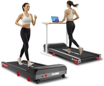 PowerMax Fitness WalkPad-2 Under Desk Walking Pad Treadmill for Home Use | 3.0 HP Motor | Compact Design with Manual Incline | Shock Absorption System | 110 kg Capacity | LED Display | Remote Control