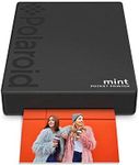 Polaroid Mint Pocket Printer w/ZINK Zero Ink Technology. Built-In Bluetooth for Android & iOS Devices. Prints on 2x3” Sticky-Back Paper (Black)