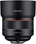 Samyang 85mm F1.4 Auto Focus Full Frame Weather Sealed High Speed Telephoto Lens for Nikon F Mount