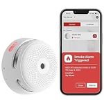 X-Sense Wi-Fi Smoke Alarm for Home with Replaceable Battery, Smart Fire Alarm Compatible with X-Sense Home Security App, Certified by the TÜV and Compliant with EN 14604 Standard, XS01-WX, 1-Pack