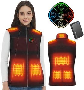 KOVNLO Heated Vest Women with Battery Pack Included, Soft Fleece Smart Electric Lightweight Heated Jacket