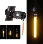 BsrFirst LED Bike Tail Light, Orange Light Flow Tail Light, Bicycle Warning Tail Light, 5 Modes, USB Rechargeable, Waterproof, Cycling Tail Light for Any Type of Seat Post