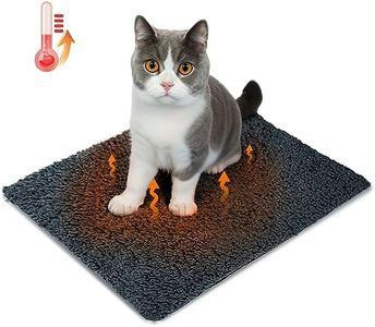 Nobleza Self Heating Cat Bed, Soft Warm Self Heating Pet Pad, Safe Thermal Self Heated Cat Dog Blanket, Cat Heat Pad Cushion Washable, Self Warming Dog Bed Mat for Indoor Cats Kitten Puppy, 50x40cm