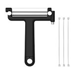 KITCHENDAO Replaceable Wire Cheese Slicer Cutter, Adjustable Wire Cheese Cutter, 50% Stronger Wires with 2nd Gen Wire Fixing Mechanism, Quick Replacement, Dishwasher Safe, with 3 Extra Wires