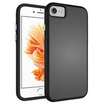 SDTEK Case compatible iPhone 6s / 6 Hybrid Shockproof Cover (Silicone and Hard Plastic) [Black]