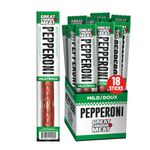 Mild Pepperoni Sticks Box 18 x 22g Caddy by Great Canadian Meat, Meat Snacks, Meat Sticks For Carnivores. Perfect For Snacking, Gluten Free, High In Protein