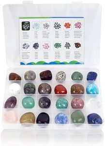 Set di 24 pezzi Pietre Chakra per collezionisti e principianti, Set di Cristalli di Chakra, Set di Cristalli Curativi Naturali e Pietre Chakra, per la Meditazione Yoga di Guarigione Pietra Grezza Natu