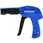 Cable Tie Gun,Knoweasy Fastening Cable Tie Tool,Die-Cast Steel Flush Cut Point Zip Tie Gun with Steel Handle for Nylon Cable Tie,7" Length