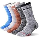 Hiking Walking Socks For Men, FEIDEER 5 Pairs Outdoor Recreation Socks Moisture Wicking Crew Socks (5MSL18105-XL)