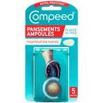 Compeed Underfoot Blister Plasters, 5 Hydrocolloid Plasters, Foot Treatment, Heal fast, Thicker Cushioning Zone, Dimensions: 4.0 cm x 6.6 cm