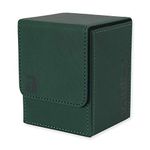 Vault X Premium Exo-Tec Deck Box - Large Size for 80+ Sleeved Cards - PVC Free Card Holder for TCG (Green)