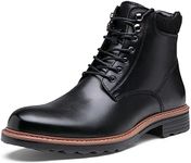 Jousen Men's Dress Boots Leather Boots for Men Formal Chukka Boots Mens Retro Business Mens Boots, Amy8173-black, 10