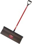 Bully Tools 92819 30" Steel Snow Pusher with Fiberglass D-Grip Handle