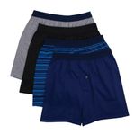 Hanes Men's ComfortSoft Knitboxer Underwear, Pack of 4, Assorted Colours