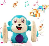 Khasala Brothers® Monkey Funny Musical Voice Controlled Monkey Toy Music Animal Toys, Monkey Touch Control Musical Light and Sound Effects Toy for Kids