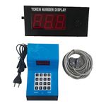 Digtronics Token Display Multi Voice 3 Digit of 2.3 inch digits height for Hospitals | Aadhar Centres | Food outlets and Retail Counters with Multi Language (Bell, English, Hindi, Tamil Telugu, Malayalam, Marathi, Kannada, Bengali and Gujrati)2 Years Warranty!!