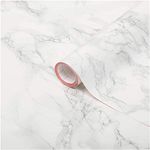 d-c-fix Self-Adhesive Peel and Stick Waterproof and Removable Decorative Vinyl Film for DIY Kitchen, Countertops, Cabinets, Marble Grey, 26.5" x 78.7"