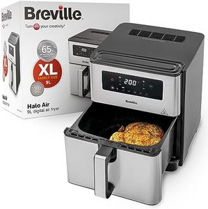 Breville Halo Air Fryer | 9L Digital Air Fryer Oven | 1700W Power for Fast Results | 50% More Energy Efficient | Large Size: 65% More Cooking Space | Fry, Bake, Roast & Grill | [VDF131]