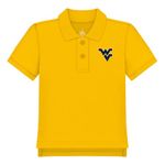 Creative Knitwear West Virginia University Baby and Toddler Polo Shirt Gold