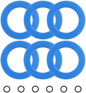 Hibbent 6 Pack Toilet Flush Valve Seal, Upgraded Silicone Material Specific fit for American Standard & Eljer-Compatible with 7301111-0070A, Flush Valve Seal Kit Replacements with O Ring