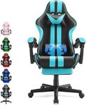 Ferghana Miami Blue Gaming Chair, Gamer Chair, PC Gaming Chair, Ergonomic Gaming Chair, Computer Gaming Chair with for Adults Teens