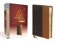 NIV, Life Application Study Bible, Second Edition, Large Print, Leathersoft, Brown/Tan