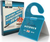 Manchester Mothmen Clothes & Carpet Moth Monitoring Traps | 5 Sticky Pheromone Monitoring Traps for Wardrobe | Premium Moth Monitoring Catchers Indoors