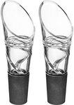 Southern Homewares Wine Aerator Set of 2, Universal Fit Glass Wine Aerator Pourer Spout for Red Wine, 3.75 x 3.68 x 1.25 Inches, Wine Areator Oxygenator with Elegant Design