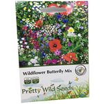 5g Wildflower Bee & Butterfly Meadow Mix Packet 100% Pure Wild Flower Seeds with Annual & Perennial Plants Perfect for Bees & Butterflies and Pollinators