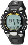 Timex Ironman Men's 100 Lap Flix - Black / Yellow Highlights