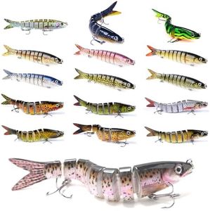 Wonvify Paddle Tail Soft Señuelos de Pesca, Cebo para Pesca, 3D Trucha de Cebo de Pesca Señuelos de Pesca, 13.5cm para Escarcho, Peces Depredadores como Lucio Perca, Color Aleatorio
