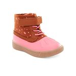 Simple Joys by Carter's Boy's Alexis Fashion Boot, Brown Pink Stars, 3 UK