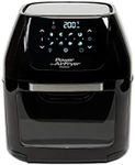 PowerXL Air Fryer Cooker 5.7L Capacity - Chip Fryer & Portable Oven - Oil Free Hot Air Fryer for Healthier Cooking - Rotating Rotisserie & Dehydrator - 1800W Black CM-001
