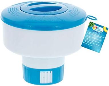 U.S. Pool Supply Pool Floating Collapsible Chlorine 3" Tablet Chemical Dispenser, 7" Diameter Floater- Adjustable Balanced Chemical Delivery