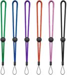 YOUOWO 6 Pack Nylon Wrist Lanyard A