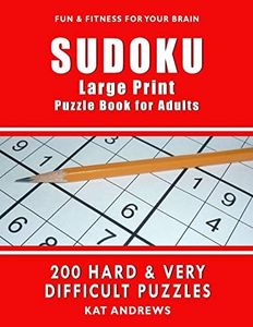 SUDOKU Large Print Puzzle Book for Adults: 200 HARD & VERY DIFFICULT Puzzles