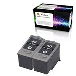 OCProducts Remanufactured Ink Cartridge Replacement for Canon PG-40 for Canon iP1800 MX310 MX300 MP470 MP460 MP210 MP190 Printers (2 Black)