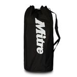 Mitre Football Bag | Heavy Duty | Adjustable Straps, Black, 12 Balls