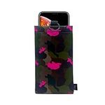 PHOOZY Apollo II Thermal Phone Case with Keyring - AS SEEN ON Shark Tank - Insulated Cold Weather Case Prevents Freezing, Extends Battery Life, Drop Proof (Army Pink-Large)